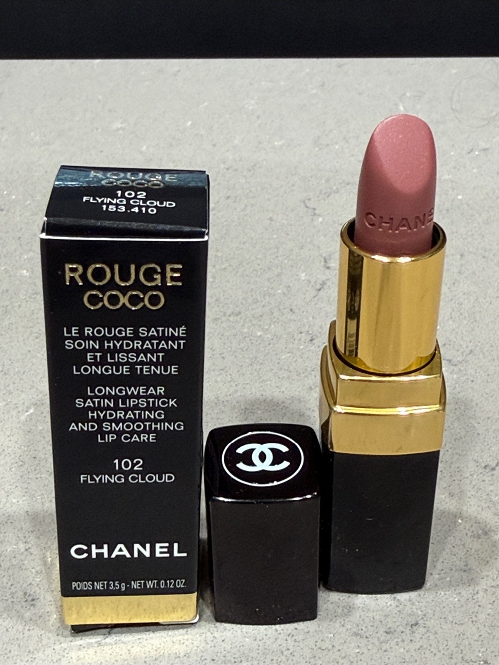CHANEL Rouge Coco Satin Lipstick - 102 Flying Cloud, new